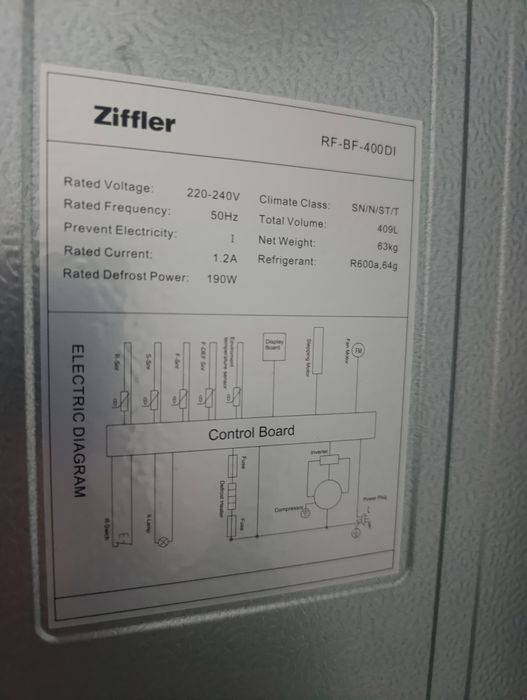 Xolodilnik/Холодильник Ziffler
