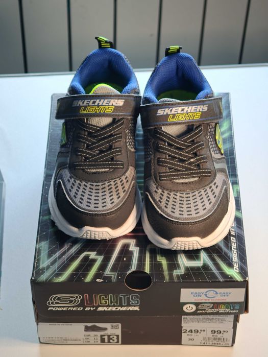 Adidași Skechers Lights copii cu luminițe, mărimea 30