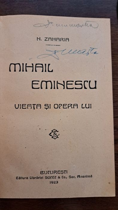 Mihail Eminescu Viata si opera lui (1923)