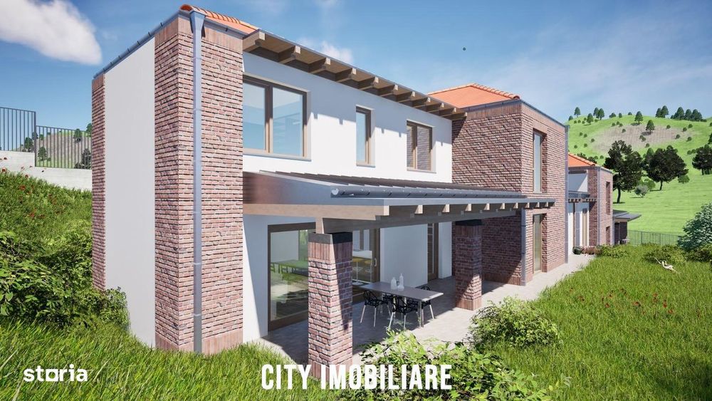 Teren intravilan 1.375 mp cu Proiect autorizat pentru duplex, Feleacu