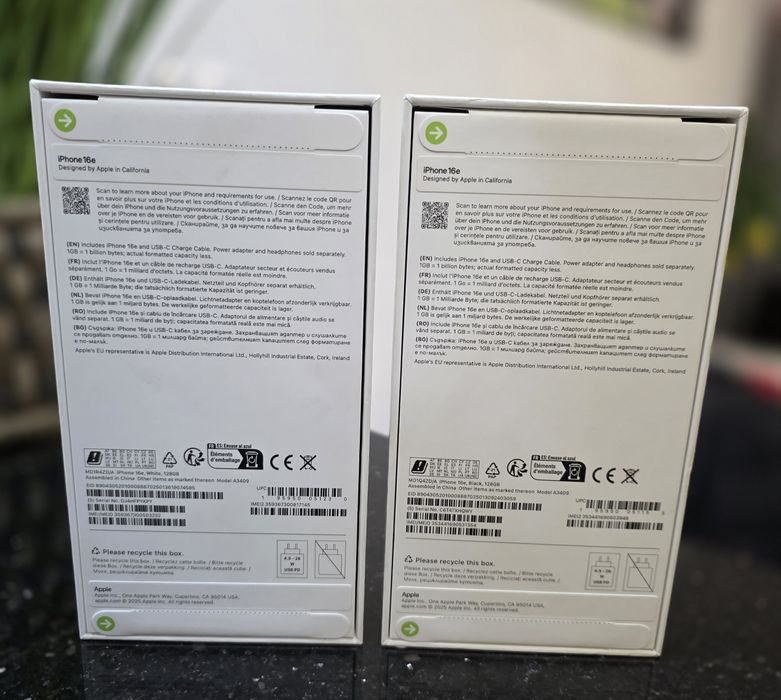 iPhone 16e 128GB. SIGILATE !! White , Black