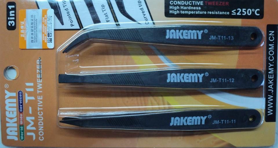 Set Pensete Antistatice Profesionale Jakemy Niplu anti-static de fibre