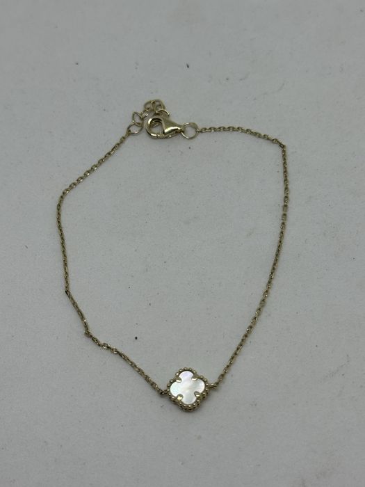 златна дамска гривна van cleef 1.23гр 14к 585