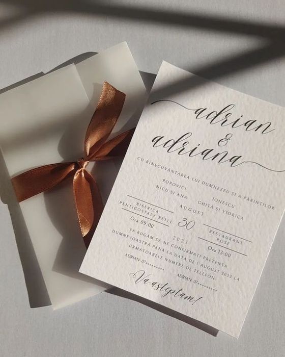 Invitatii personalizate nunta/botez/evenimente