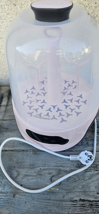 KIKKA BOO Електрически стерилизатор със сушилня TWILL PINK