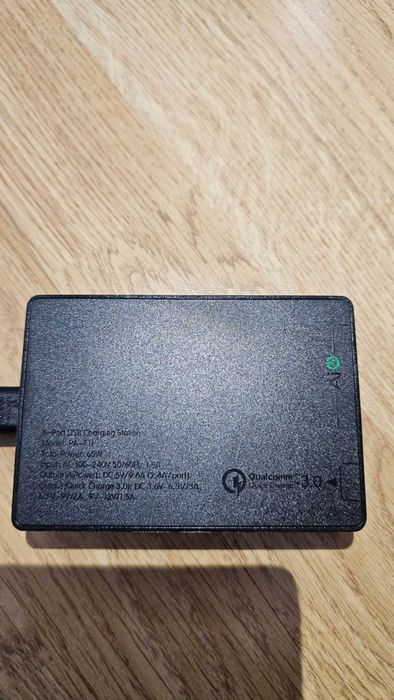 Aukey Încărcător Fără Cablu cu 6 Porturi USB-A 60W Quick Charge 3.0 Negru