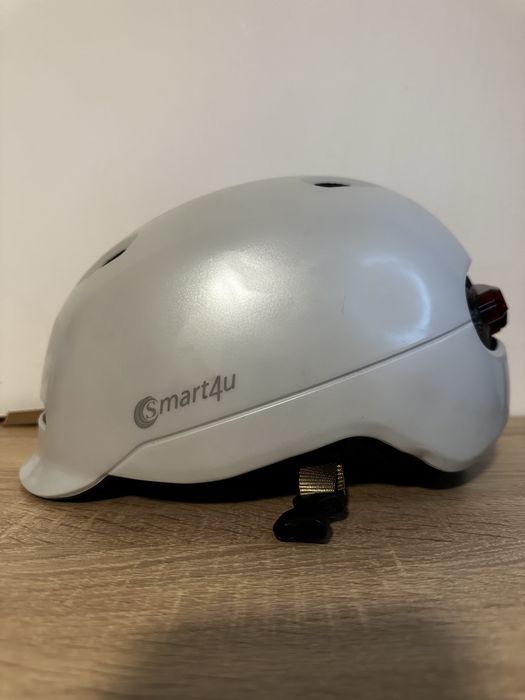 Casca protectie Smart4u, L, NOUA, semnalizare, Sandstone White