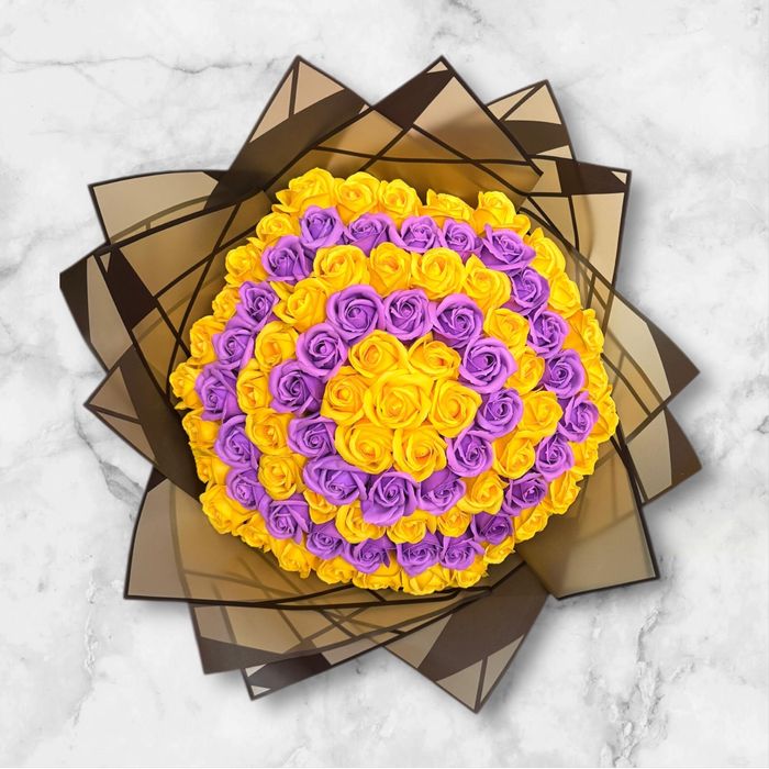 Buchet 101 trandafiri de sapun