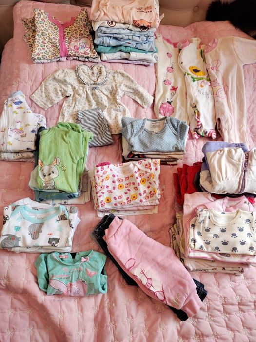 Бебешки дрешки от 0-3 до 9-12 за момиче и момче