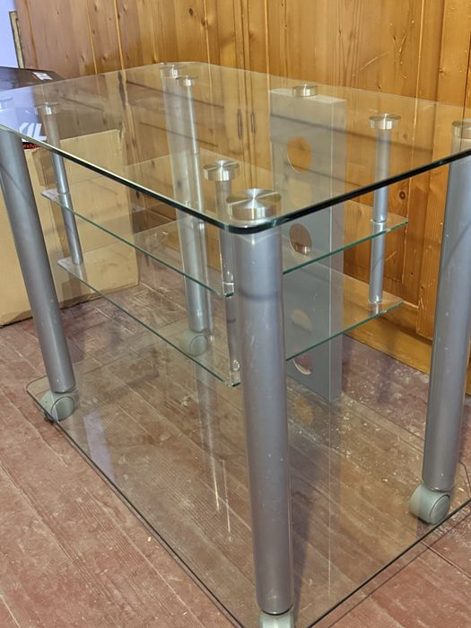 Masuta sticla cu suport Tv