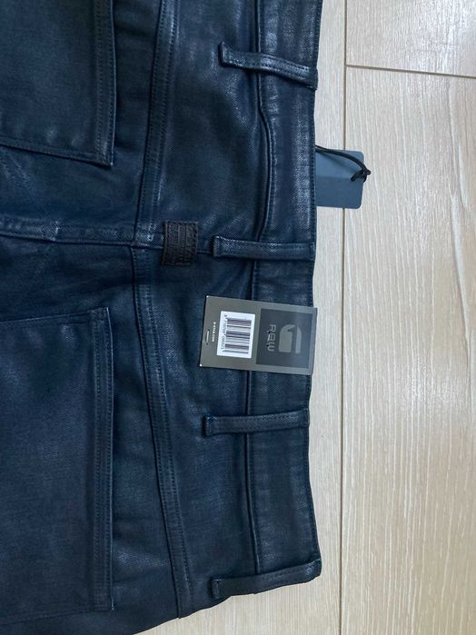 НОВИ G Star 5620 Elwood 3D Slim Jeans Dry Waxed Cobler дънки W33 L36