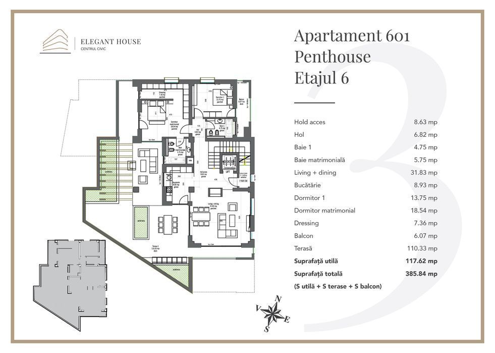 Penthouse Centrul Civic Brasov