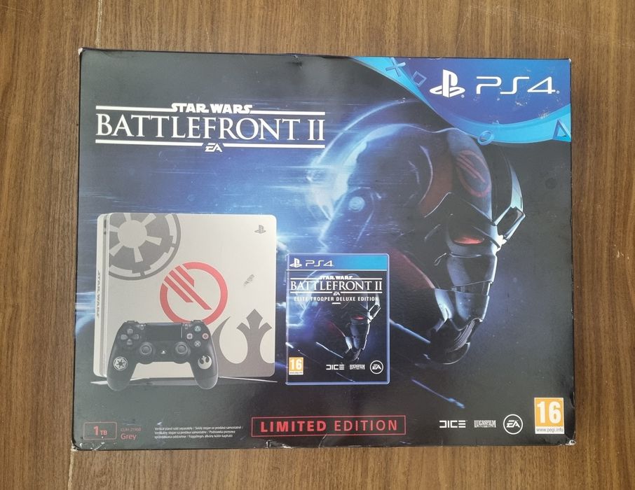 Star wars battlefron 2 ps4 limited edition playstation 4 slim 1tb