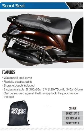 Покривало Oxford Scootseat за седалка на мотор скутер мотопед