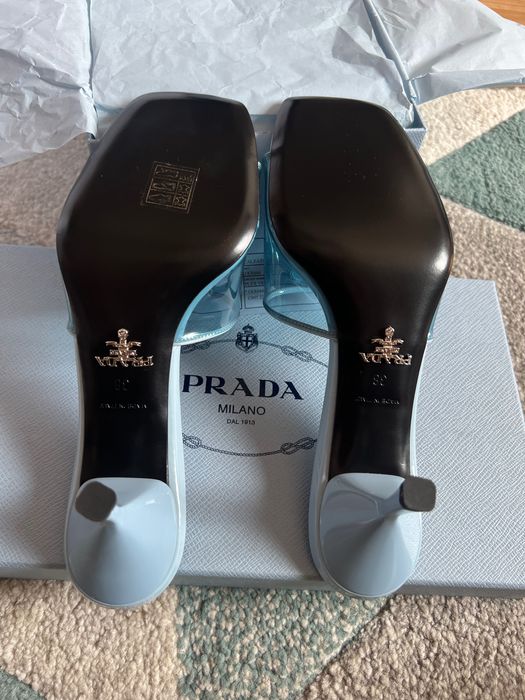 Sandale Prada mules leather plexiglass