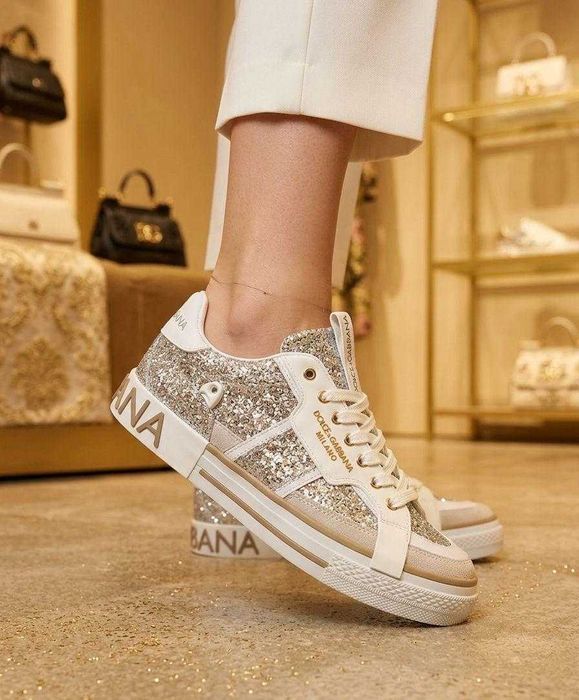 Дамски спортни обувки Dolce&Gabana Swarowski