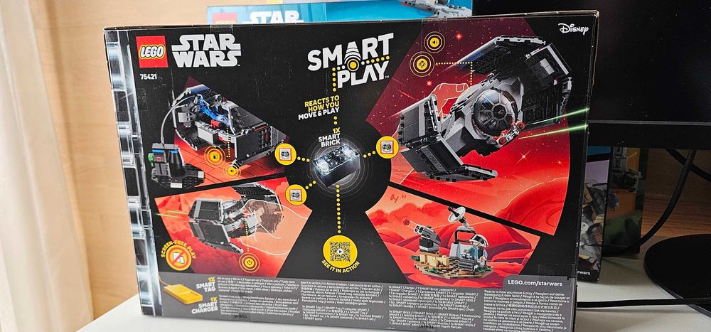 LEGO Star Wars 75421 - Darth Vader TIE Fighter, Smart Play, 473 части, НОВО запечатано, не се продава в България
