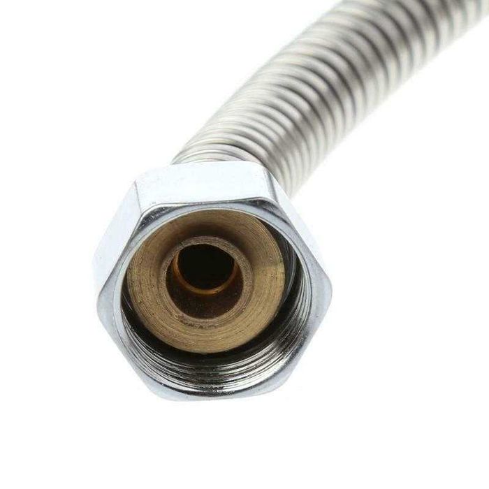 Furtun flexibil pentru dus, metalic cromat. Nou ambalat!