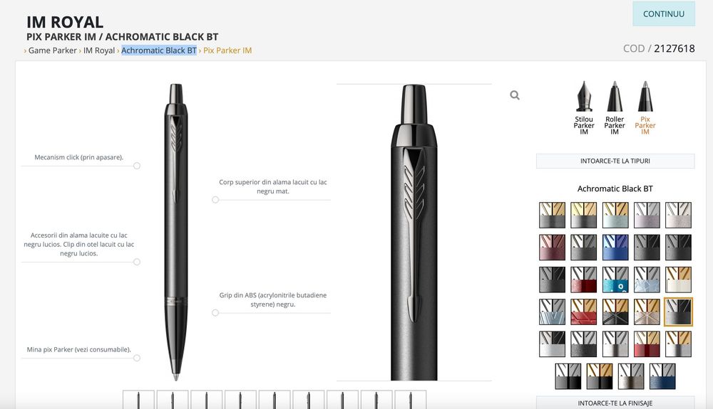 Parker Achromatic Black BT