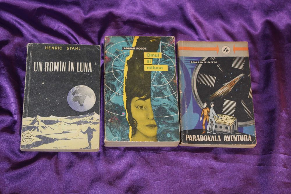 19  carti sf science fiction Liviu Radu Blocul cas Dan Dobos Abatia ed a 2-a Mircea Oprita Adrian Rogoz Omul si naluca Henric Stahl – Un roman in Luna