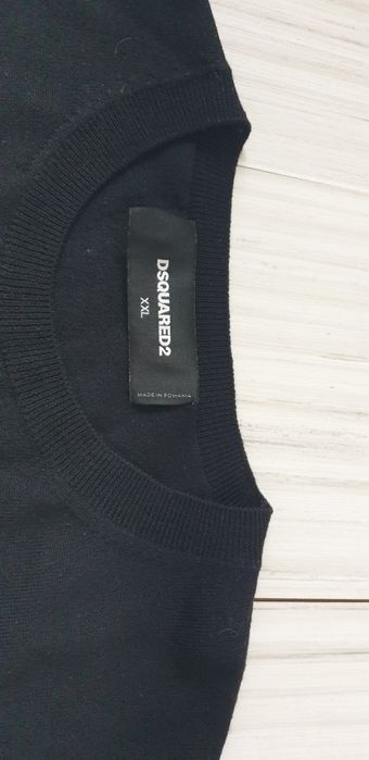 DSQUARED2 ICON Wool Knit  XL/2XL ОРИГИНАЛ! Мъжки Вълнeн тънък Пуловер!