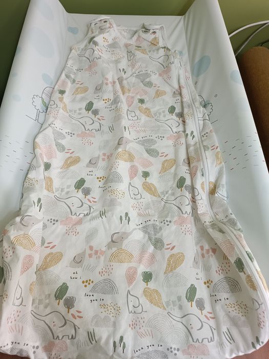 Angel Baby - Летен спален чувал "Весели слончета"  0.5 tog 6-18 месеца