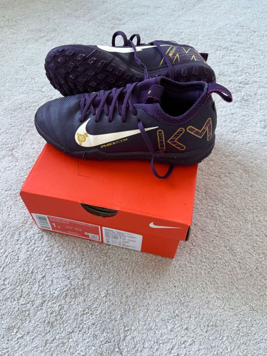 Nike Обувки за футбол Jr Zoom Vapor 16 Academy Km Tf FQ8285 500 Виолетов