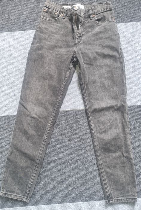 Черен деним яке/дънки