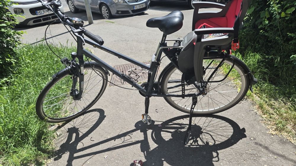 Bicicleta adulți +scaun copii