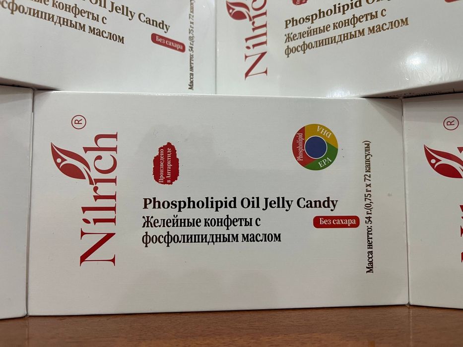 Желейные конфеты Nilrich с фосфолипидным маслом (72 шт) — Без сахара