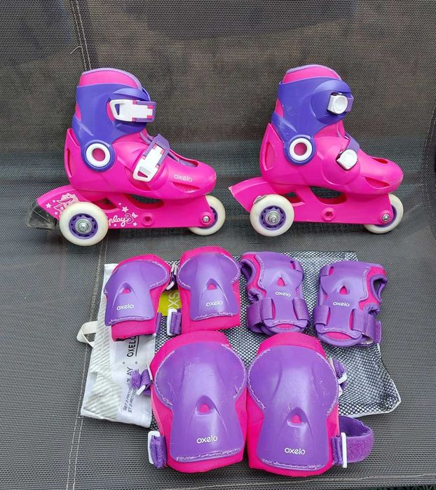 Role reglabile OXELO Play3 Roz-Mov