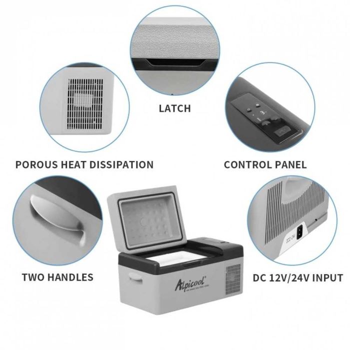 БЕЗПЛАТНА ДОСТАВКА! Портативен Компресорен хладилник 20 литра AlpiCool