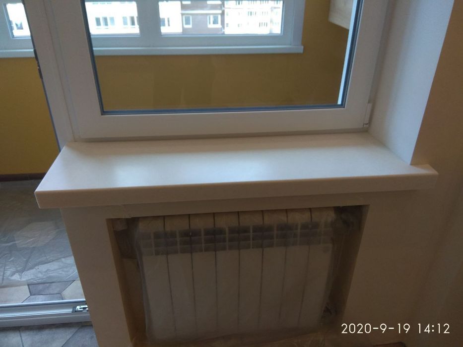 Изготовление подоконников из акрилового и кварцевого камня в рассрочку