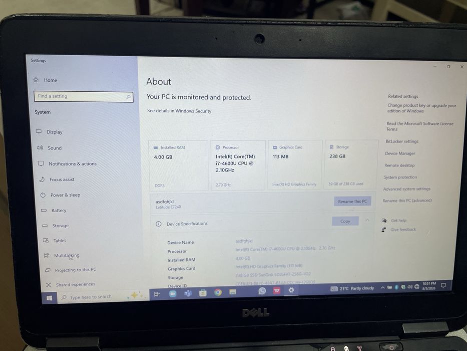 Dell core i7 4th gen