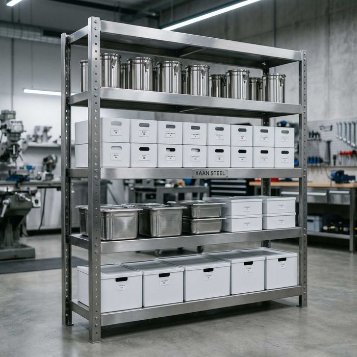 Стеллаж из нержавейки / Zanglamaydigan po'latdan stellaj — XaaN Steel