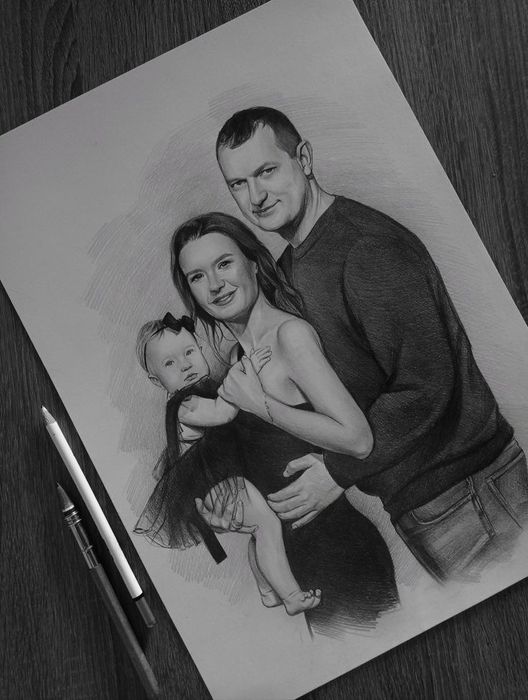 Рисую на заказ ваше фото, цена от 3000 тг