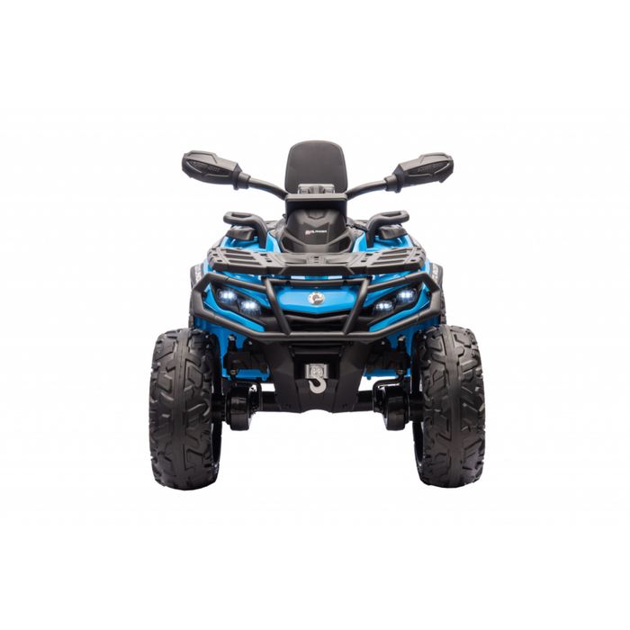 ATV electric 4x4 Can-Am Outlander, 2 copii, 24V, roti cauciuc EVA, albastru