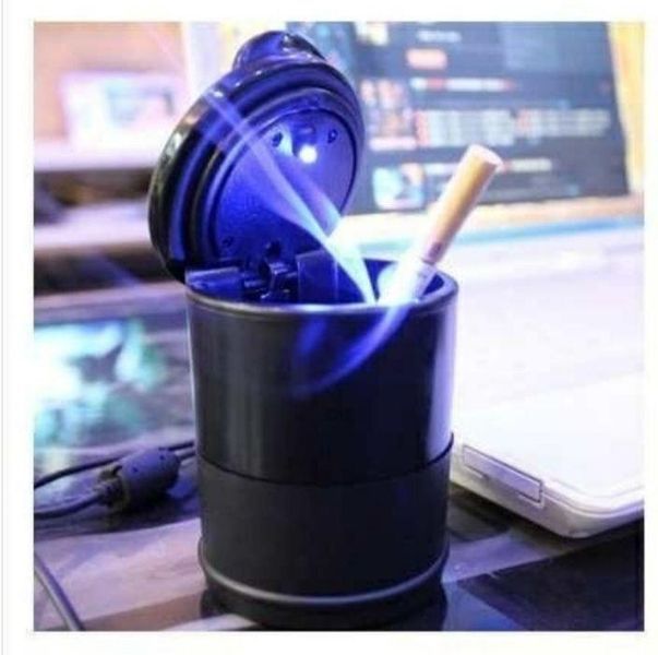 Пепелник №3086 подвижен за кола с LED лампа