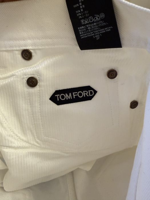 Белые джинсы Tom Ford мужские