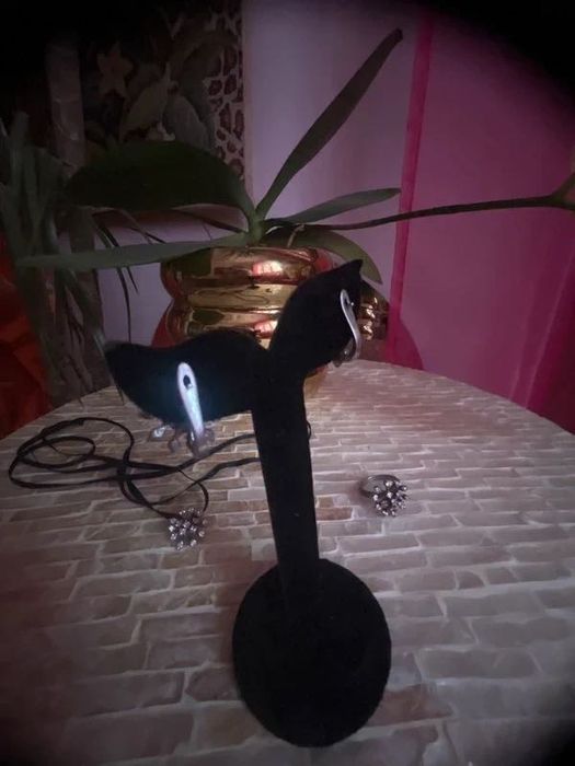 Set nou de bijuterii din argint 925 rodiat si zirconii