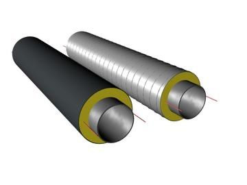 ППУ трубы с ПЭ И ОЦ оболочкой от Производителя Д-57 до Д-1220мм.