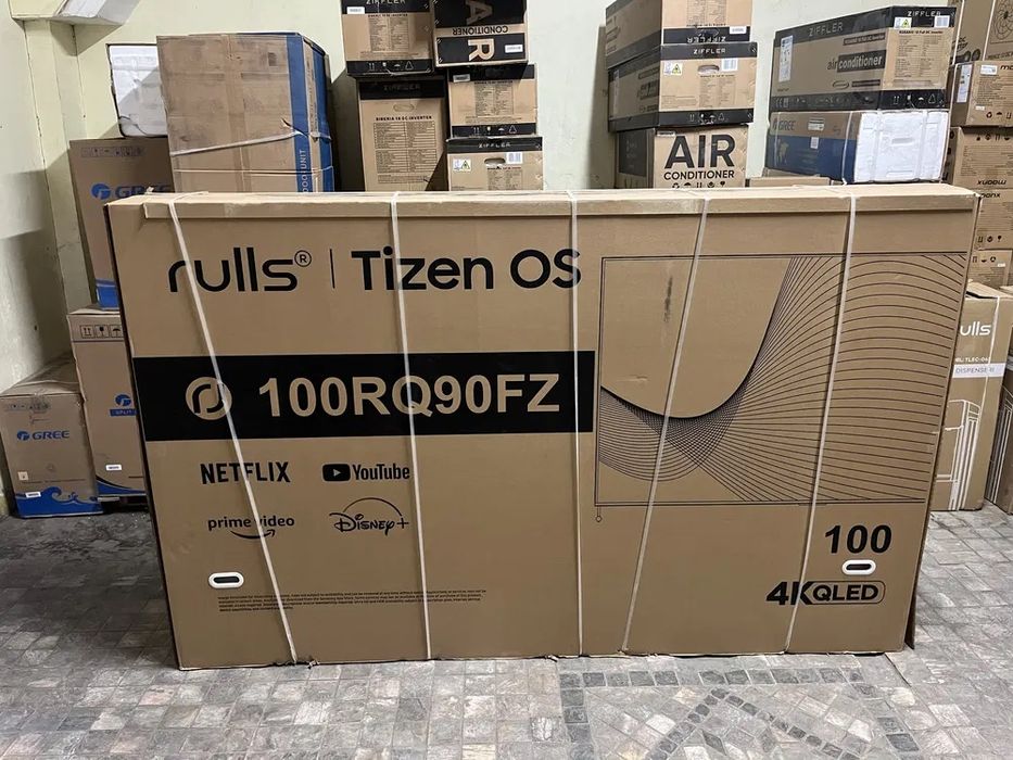Телевизор Rulls 65 4K Qled Smart Tizen Tv Со склада Доставка бесплатно