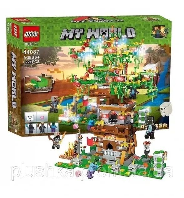 Конструктор Minecraft 853 детали 5 минифигурок