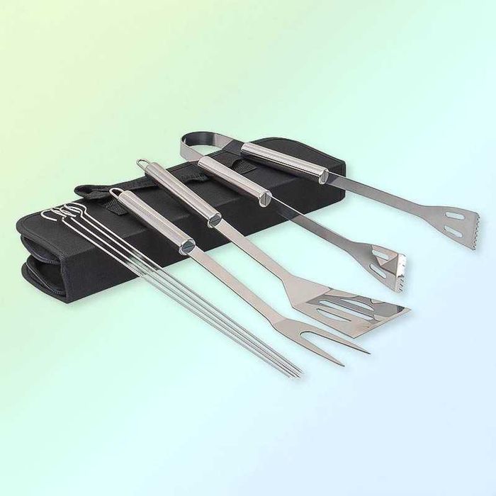 Комплект прибори за скара от 7 части с чанта за съхранение Zilan