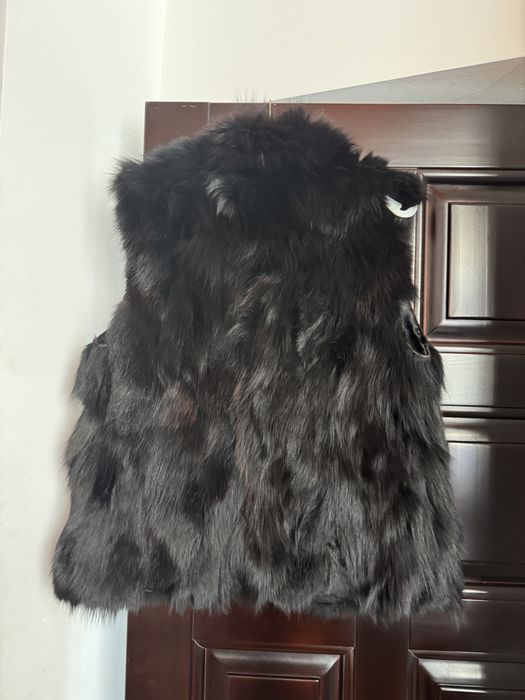 Vesta din  blana naturala(vulpe) S