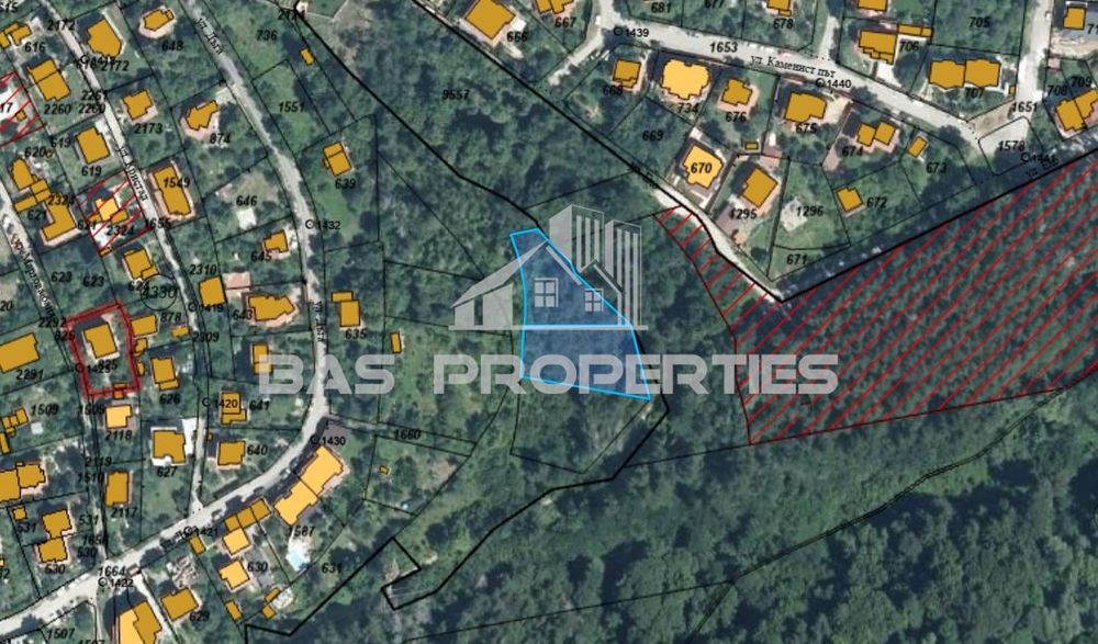 Продава се Парцел в София, в.з. Горна баня - 1747 кв.м за 67 €/кв.м - Снимка #1