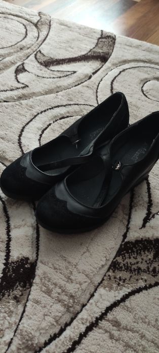 Pantofi piele cu talpa ortopedica