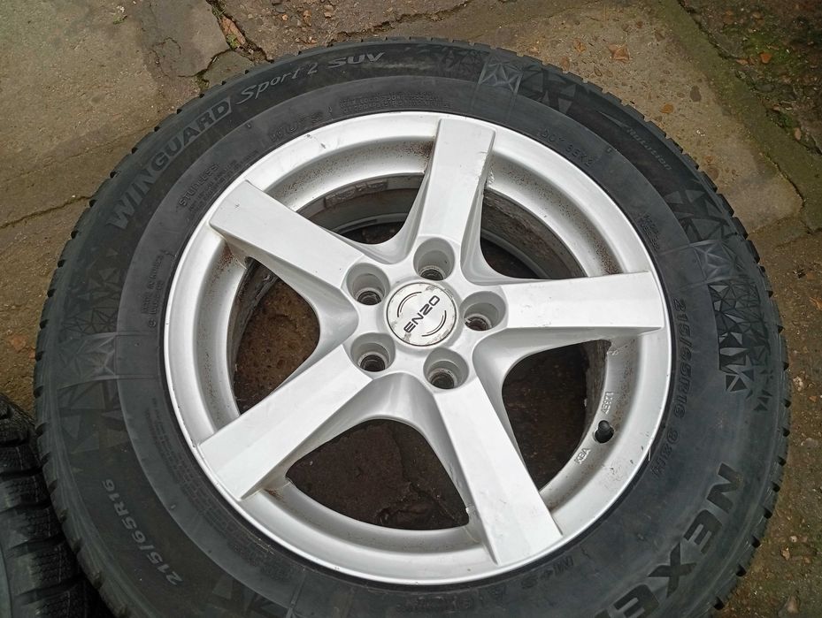 Продавам лети джанти 16-ки 5х112 със зимни гуми Nexen