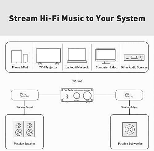 Fosi Audio M04 субуфер усилвател 100W Class D