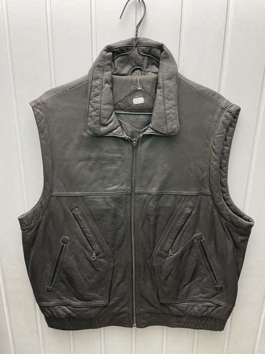 Vesta moto din piele Prince XXL